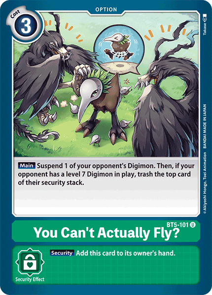 You Can't Actually Fly? [BT5-101] [Battle of Omni]