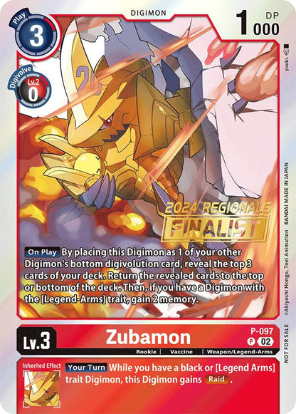 Zubamon [P-097] - P-097 (2024 Regionals Finalist) [Promotional Cards]