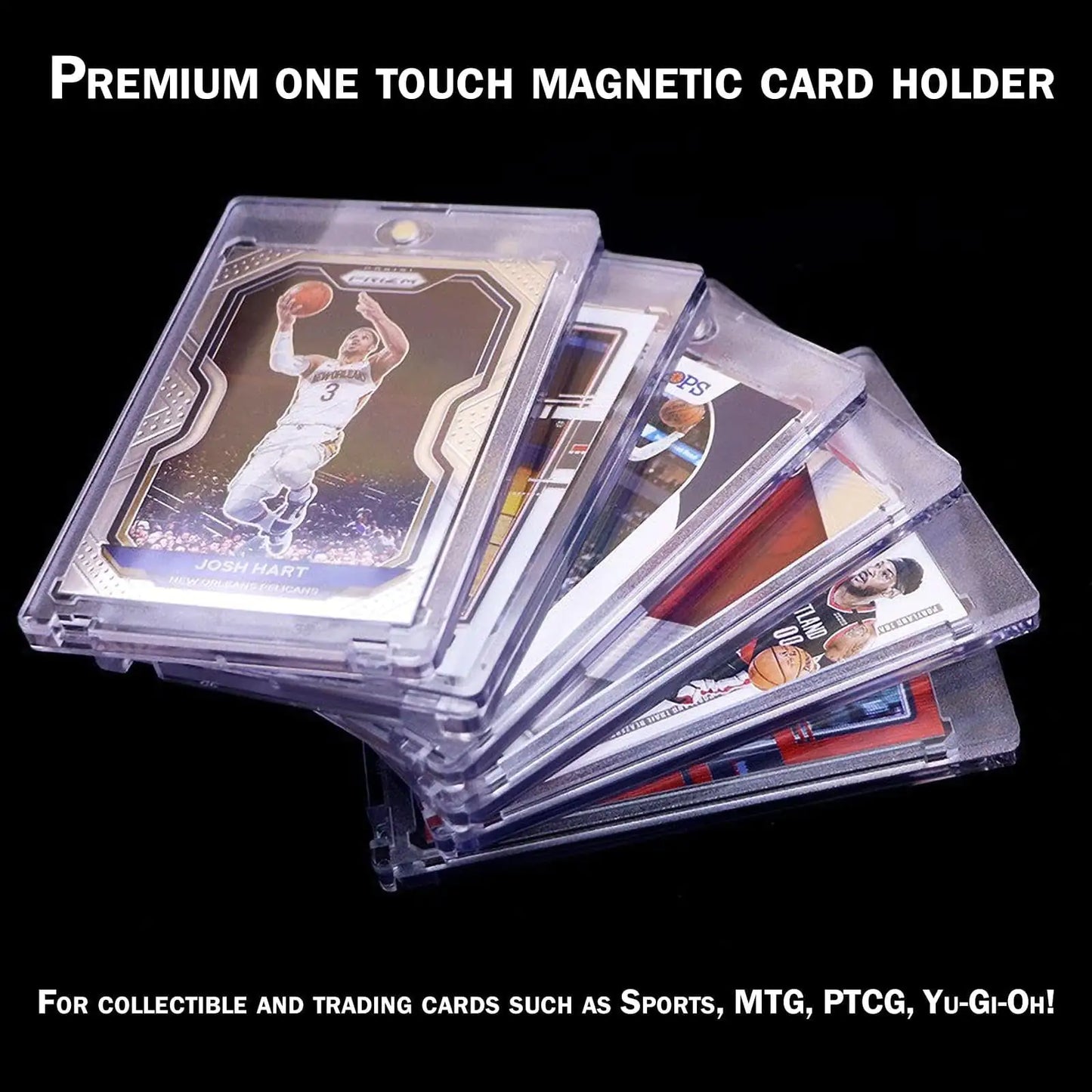 25 PCS 35pt One Touch Magnetic Card Holders,Suitable for Trading Card Collection Hard Case