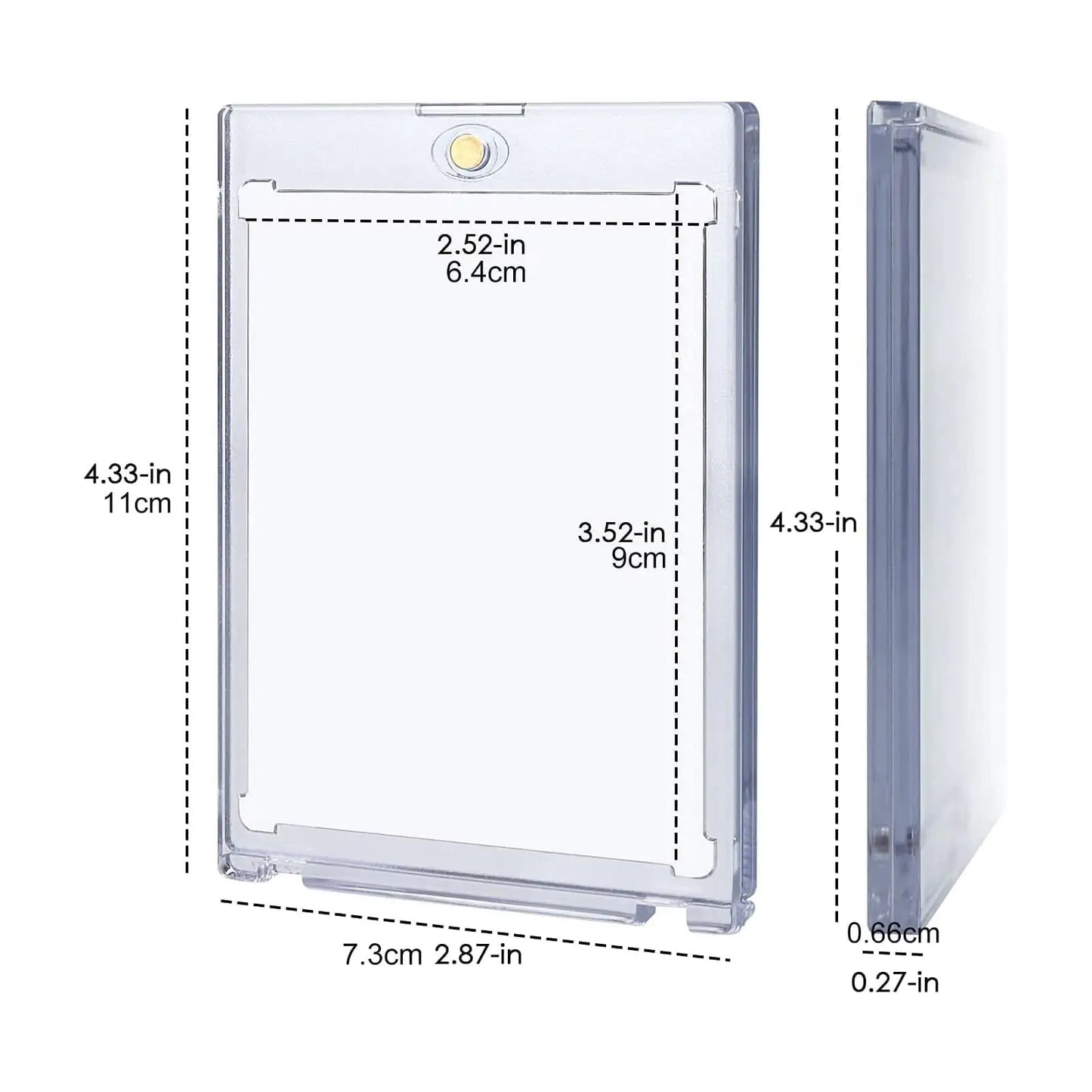 25 PCS 35pt One Touch Magnetic Card Holders,Suitable for Trading Card Collection Hard Case