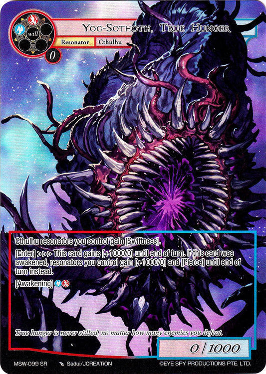 Yog-Sothoth, True Hunger (Full Art) (MSW-099) [The Magic Stone War - Zero]