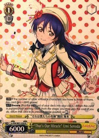 "That's Our Miracle" Umi Sonoda (LL/EN-W01-020 R) [Love Live! DX]