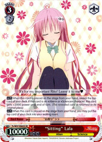 "Sitting" Lala (TL/W37-E063S SR) [To Loveru Darkness 2nd]