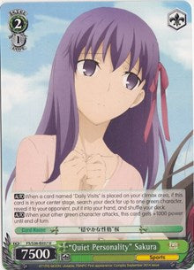 "Quiet Personality" Sakura (FS/S36-E037 U) [Fate/Stay Night [Unlimited Blade Works] Vol. II]