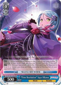 "Firm Resolution" Sayo Hikawa (BD/EN-W03-090R RRR) [BanG Dream! Girls Band Party! MULTI LIVE]