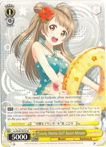 "Lovely Marine Girl" Kotori Minami (LL/W36-TE10 TD) [Love Live! School idol festival]