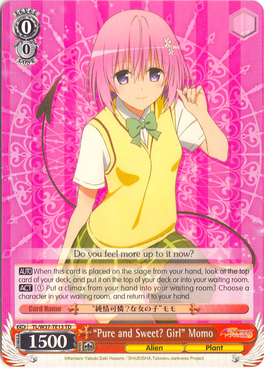 "Pure and Sweet? Girl" Momo (TL/W37-TE13 TD) [To Loveru Darkness 2nd]