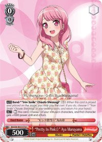 "Pretty In Pink" Aya Maruyama (BD/EN-W03-076 C) [BanG Dream! Girls Band Party! MULTI LIVE]