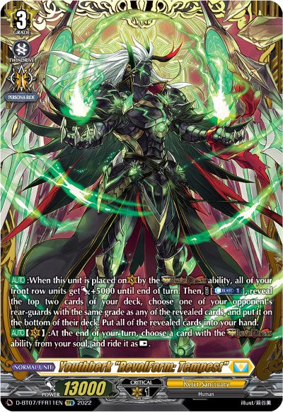 Youthberk "RevolForm: Tempest" (FFR) (D-BT07/FFR11EN) [Raging Flames Against Emerald Storm]