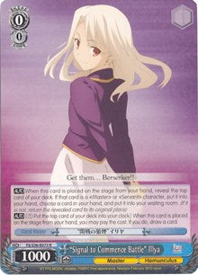 "Signal to Commence Battle" Illya (FS/S36-E073 R) [Fate/Stay Night [Unlimited Blade Works] Vol. II]