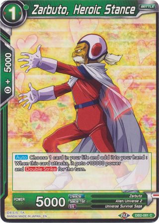 Zarbuto, Heroic Stance (Reprint) (DB2-081) [Battle Evolution Booster]