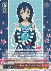 "School idol festival" Umi (LL/EN-W01-072 RR) [Love Live! DX]